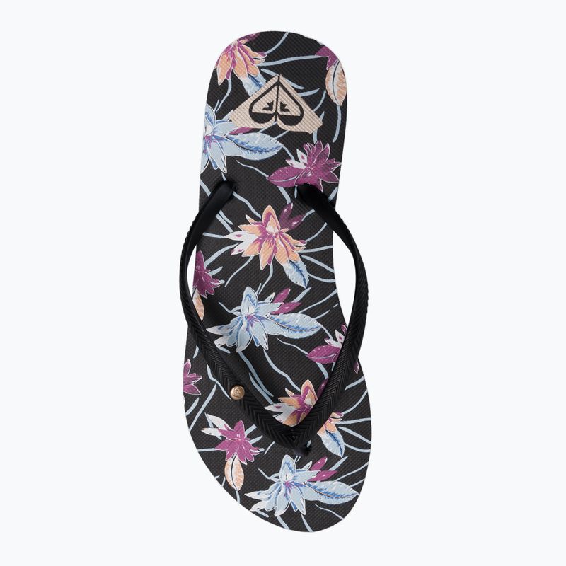 В'єтнамки жіночі Roxy Bermuda Print чорні ARJL100871-BL0 6