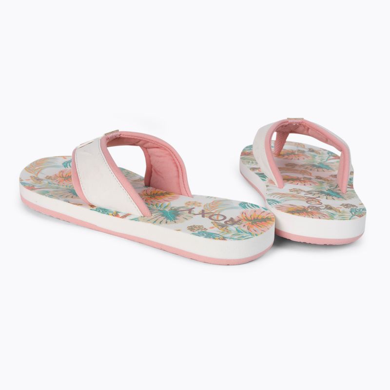 В'єтнамки жіночі ROXY Coastin Print white/pink 3