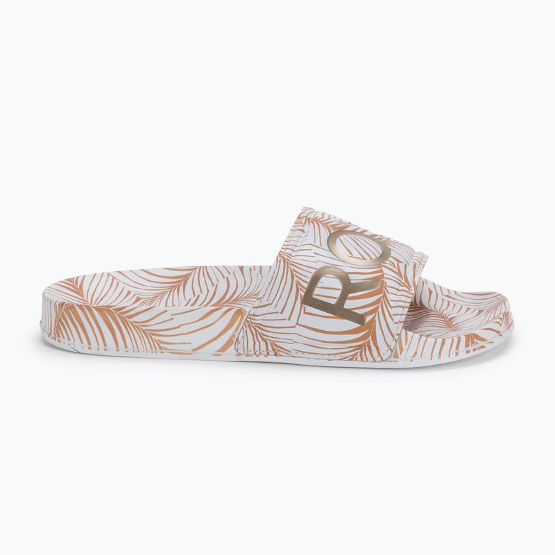 Шльопанці жіночі ROXY Slippy Printed white/tan 2