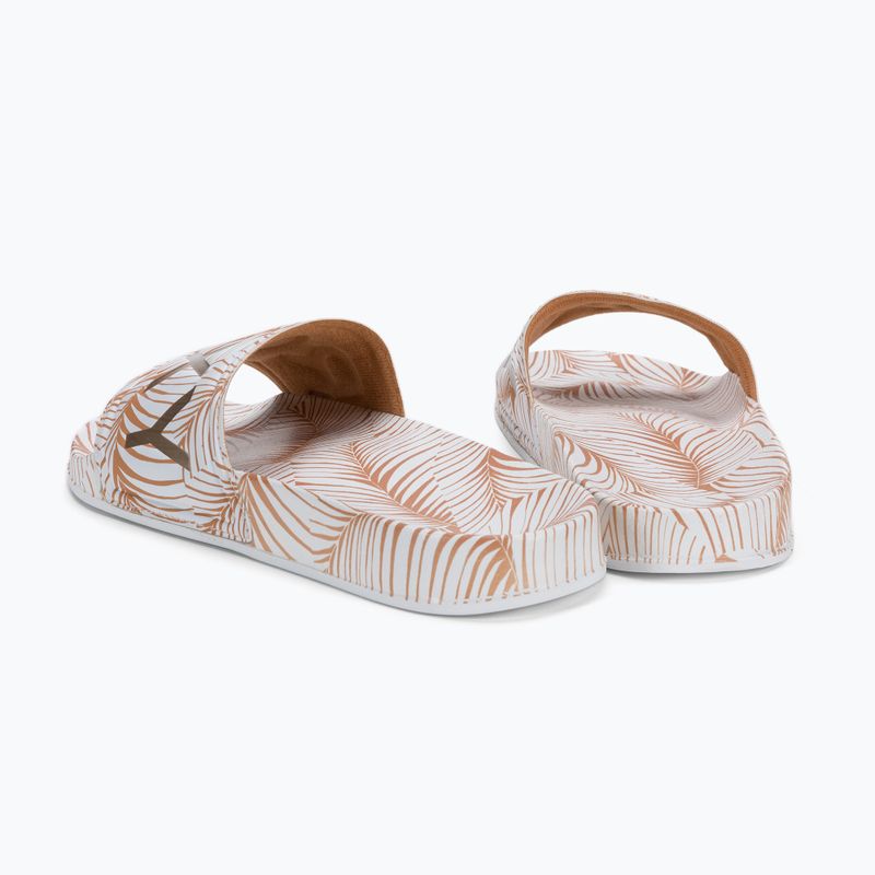 Шльопанці жіночі ROXY Slippy Printed white/tan 3