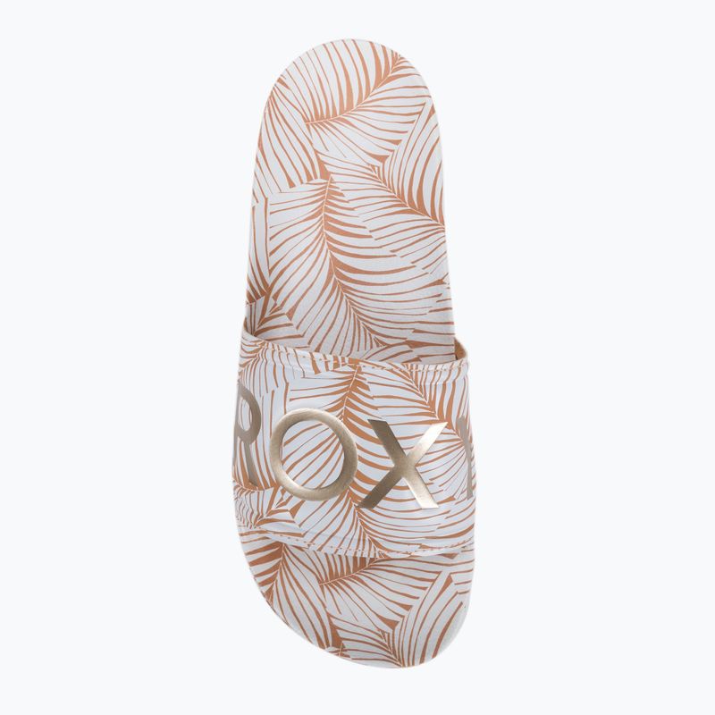 Шльопанці жіночі ROXY Slippy Printed white/tan 6