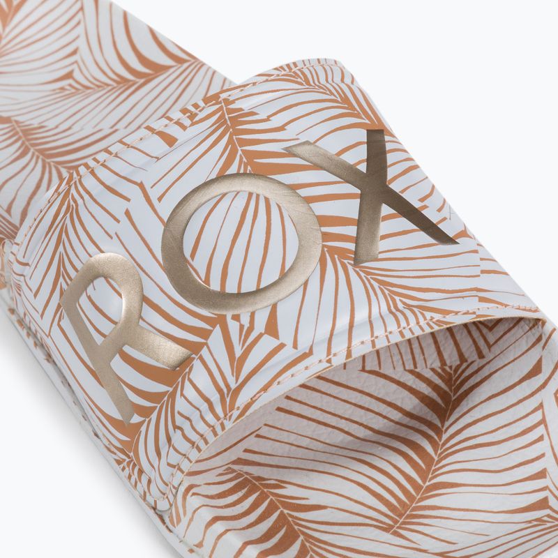 Шльопанці жіночі ROXY Slippy Printed white/tan 7