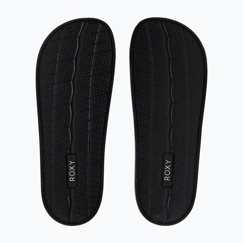 Шльопанці жіночі ROXY Slippy II black geo 4