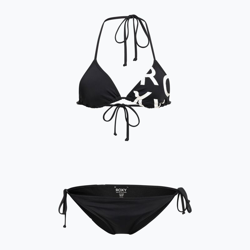 Жіночий роздільний купальник ROXY Beach Classics Tie Side антрацитовий