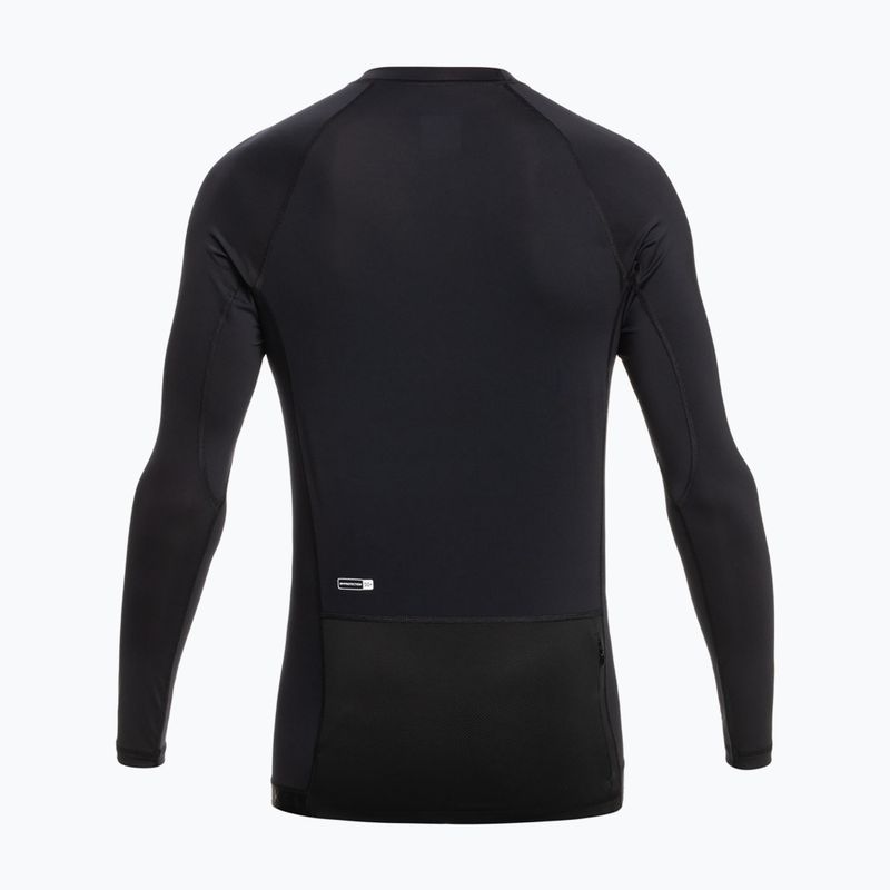 Лонгслів для плавання чоловічий Quiksilver Boat Tripper Rashguard black 2