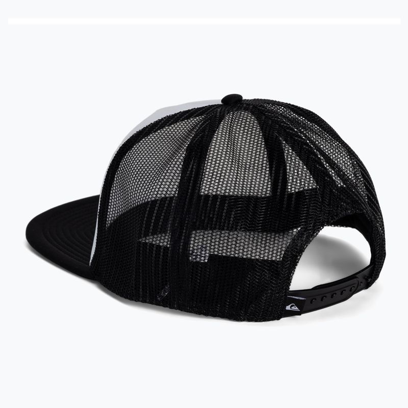 Бейсболка чоловіча Quiksilver Foamslayer white/black 3