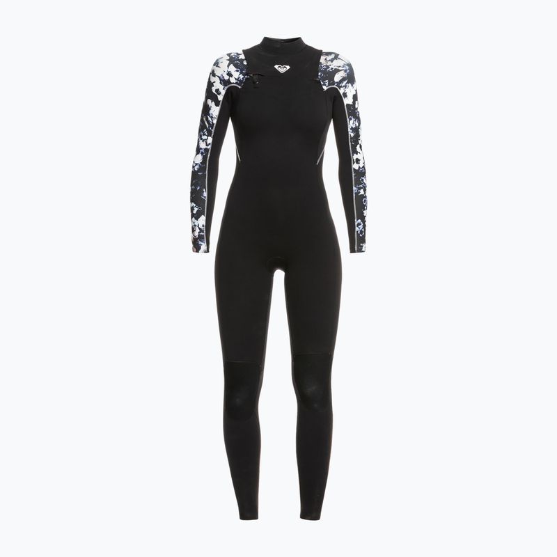 Гідрокостюм жіночий ROXY 3/2 Elite XT ST Printed FZ GBS true black/black flowers
