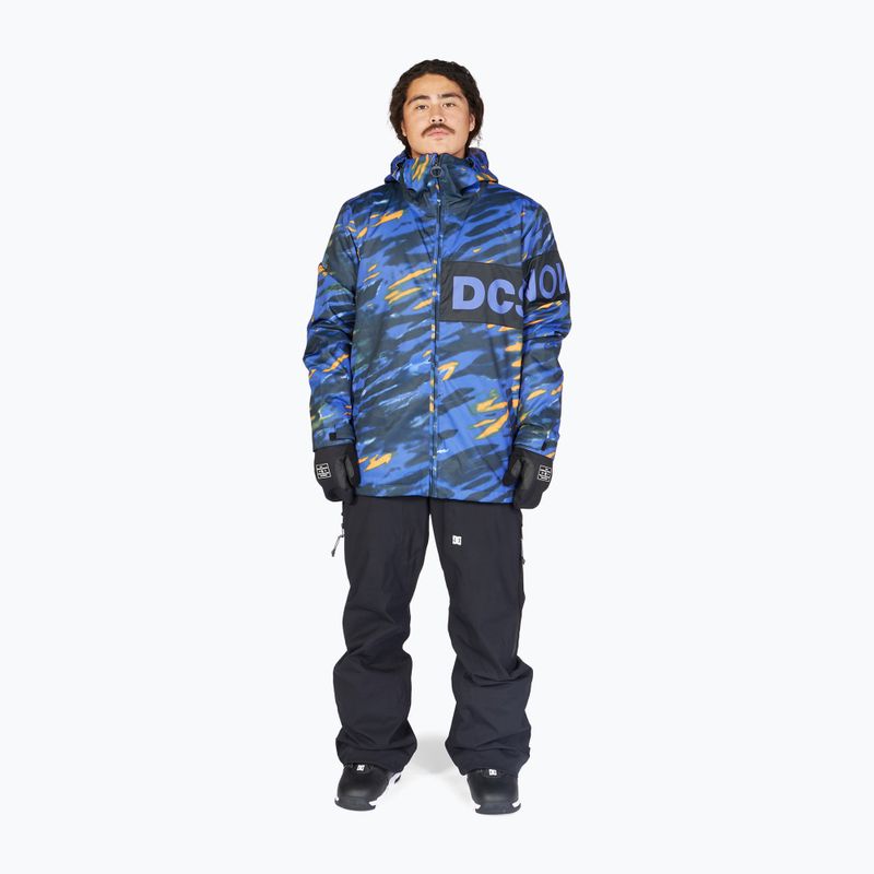 Куртка сноубордична чоловіча DC Propaganda angled tie dye royal blue 2