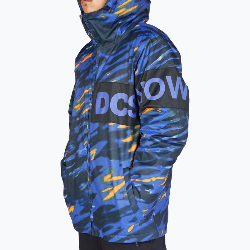 Куртка сноубордична чоловіча DC Propaganda angled tie dye royal blue 5