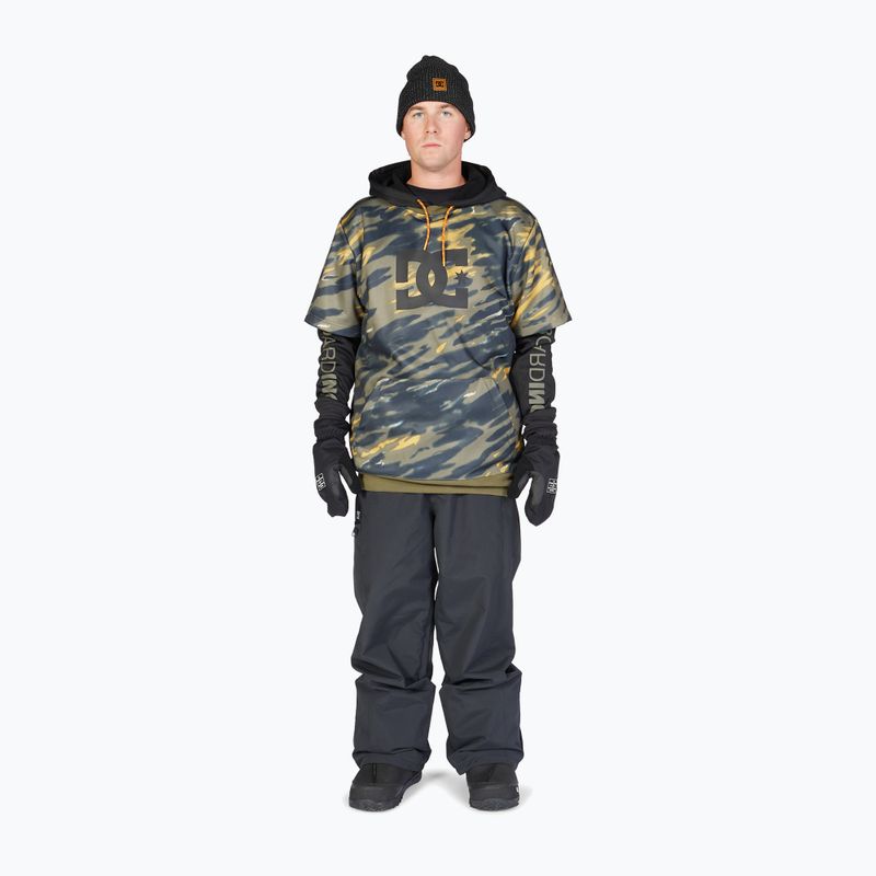 Кофта сноубордична чоловіча DC Dryden angled tie dye ivy green 2