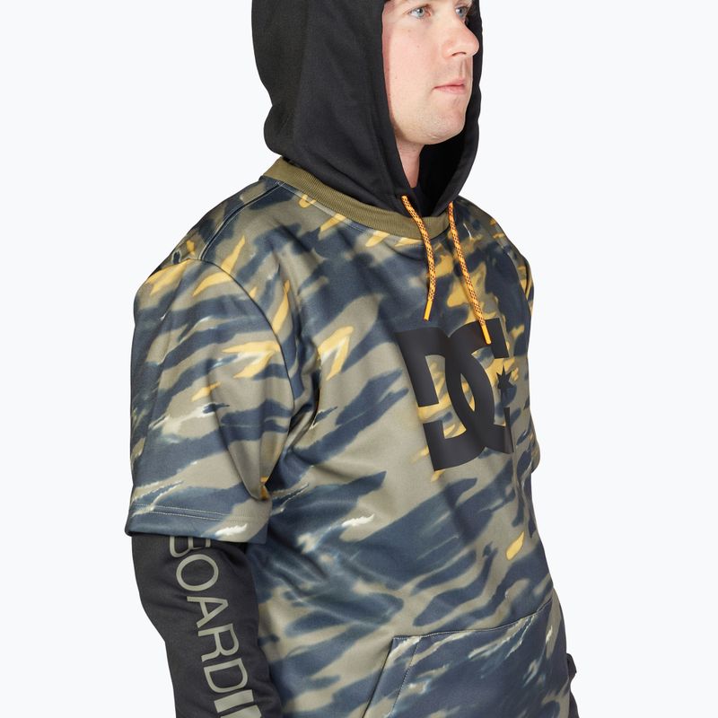 Кофта сноубордична чоловіча DC Dryden angled tie dye ivy green 4