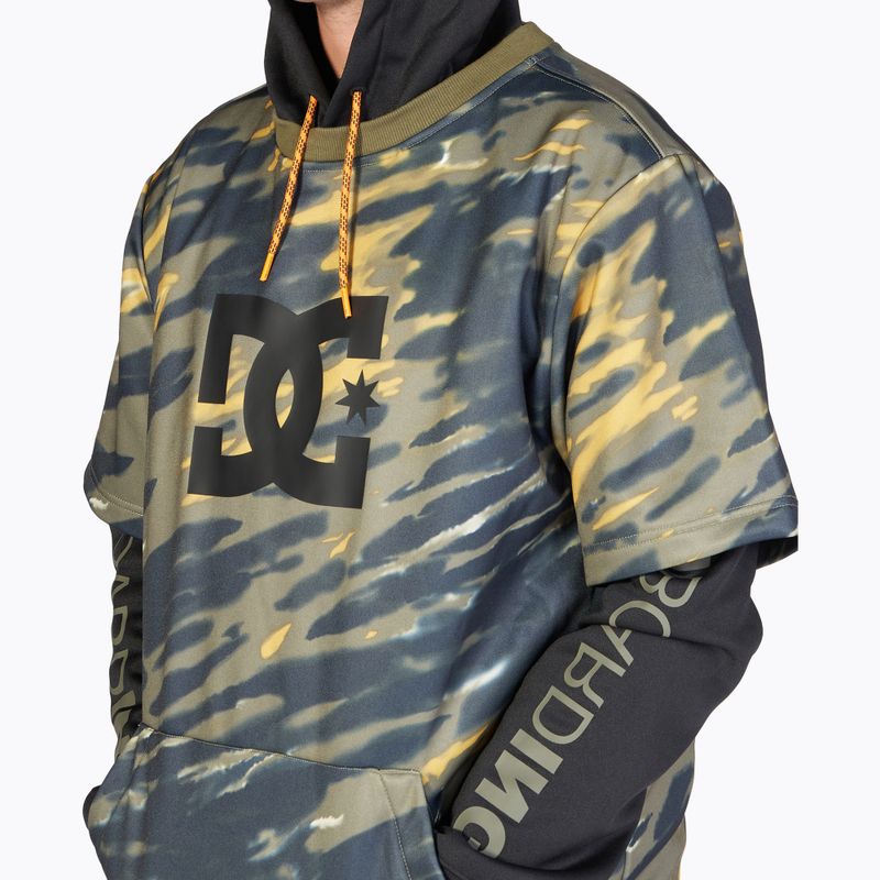 Кофта сноубордична чоловіча DC Dryden angled tie dye ivy green 5