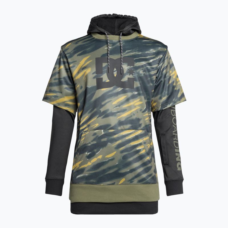 Кофта сноубордична чоловіча DC Dryden angled tie dye ivy green 7