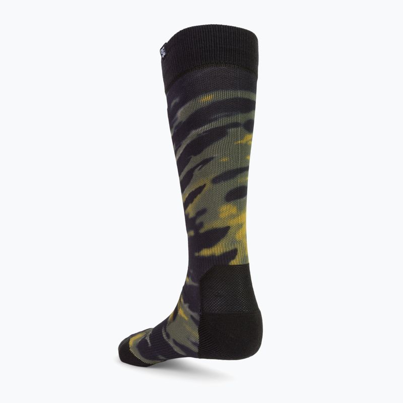 Шкарпетки сноубордичні чоловічі DC Sanctioned angled tie dye ivy green 2