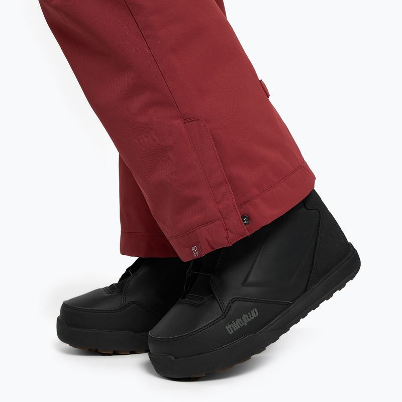 Штани сноубордичні жіночі ROXY Diversion brick red 8