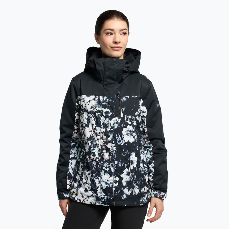 Куртка сноубордична жіноча ROXY Jetty Block true black black flowers