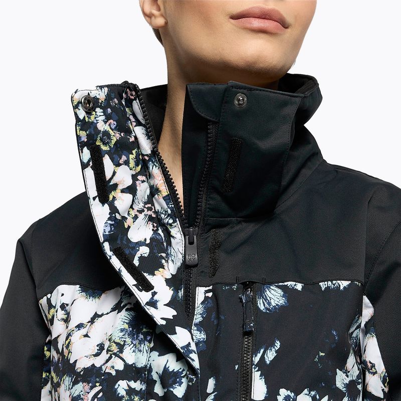 Куртка сноубордична жіноча ROXY Jetty Block true black black flowers 11