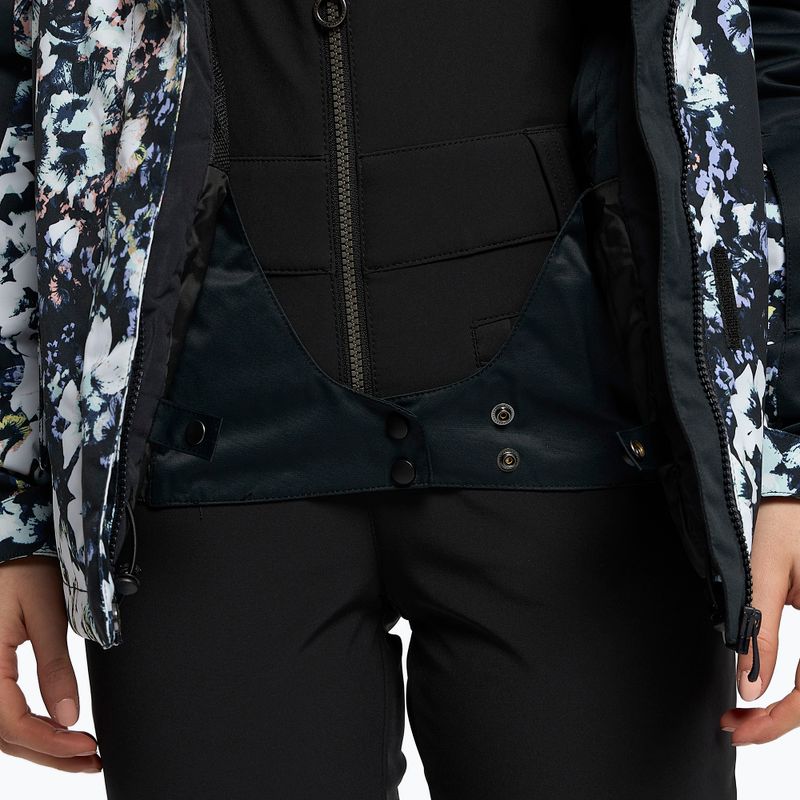 Куртка сноубордична жіноча ROXY Jetty Block true black black flowers 13
