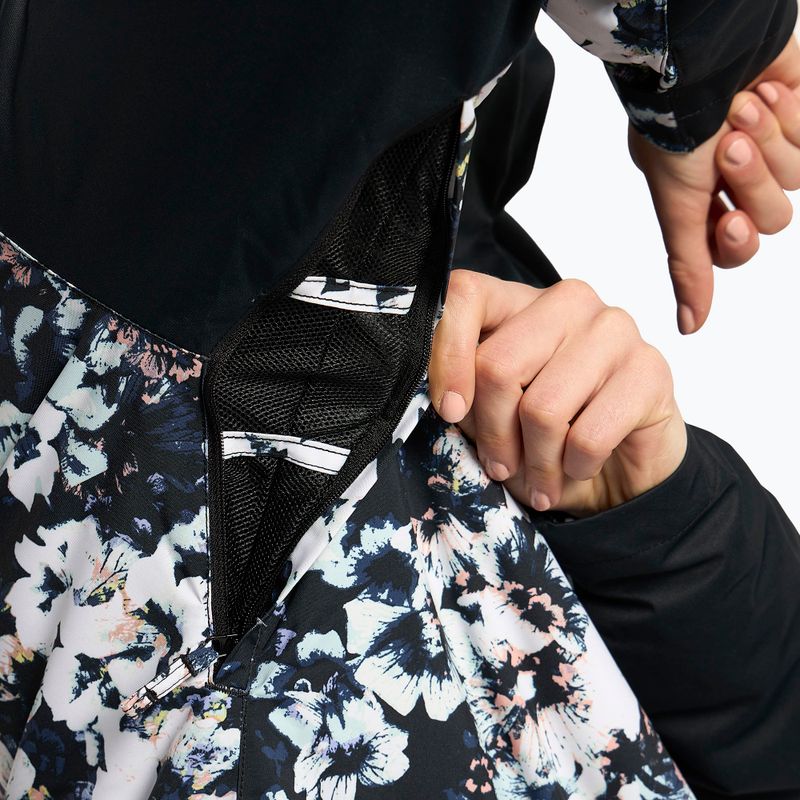 Куртка сноубордична жіноча ROXY Jetty Block true black black flowers 9
