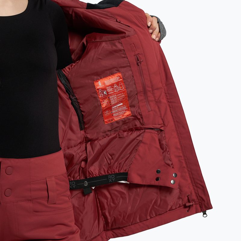 Куртка сноубордична жіноча ROXY Stated Warmlink brick red 10