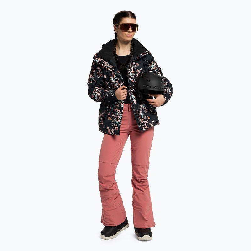 Куртка сноубордична жіноча ROXY Jetty true black tropical cyanotype 2