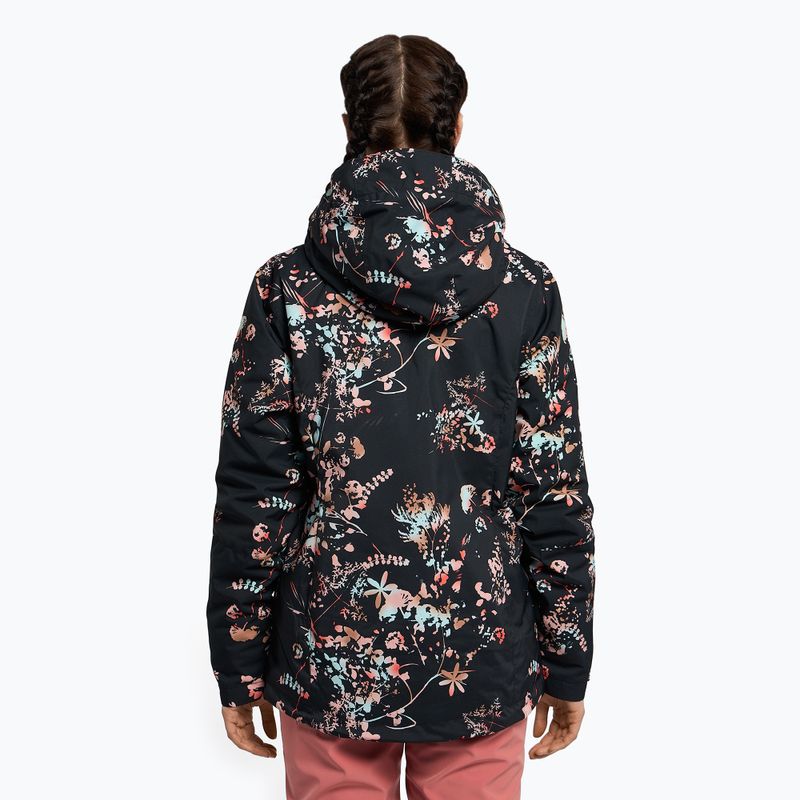 Куртка сноубордична жіноча ROXY Jetty true black tropical cyanotype 4