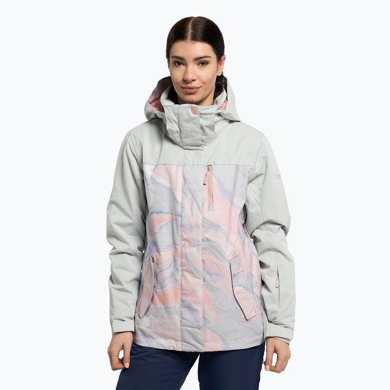 Куртка сноубордична жіноча ROXY Jetty Block gray violet marble