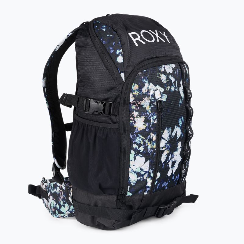 Рюкзак сноубордичний жіночий ROXY Tribute 23 l true black black flowers 2