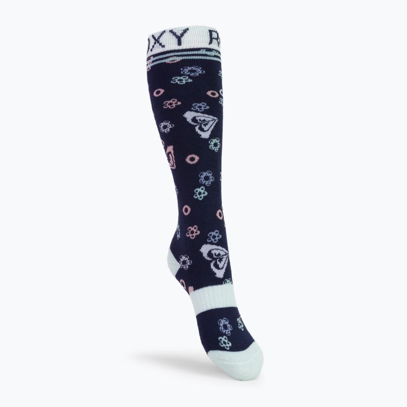 Шкарпетки сноубордичні дитячі ROXY Frosty medieval blue neo logo