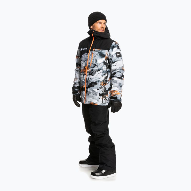 Куртка сноубордична чоловіча Quiksilver Morton shocking orange paint the moun 2