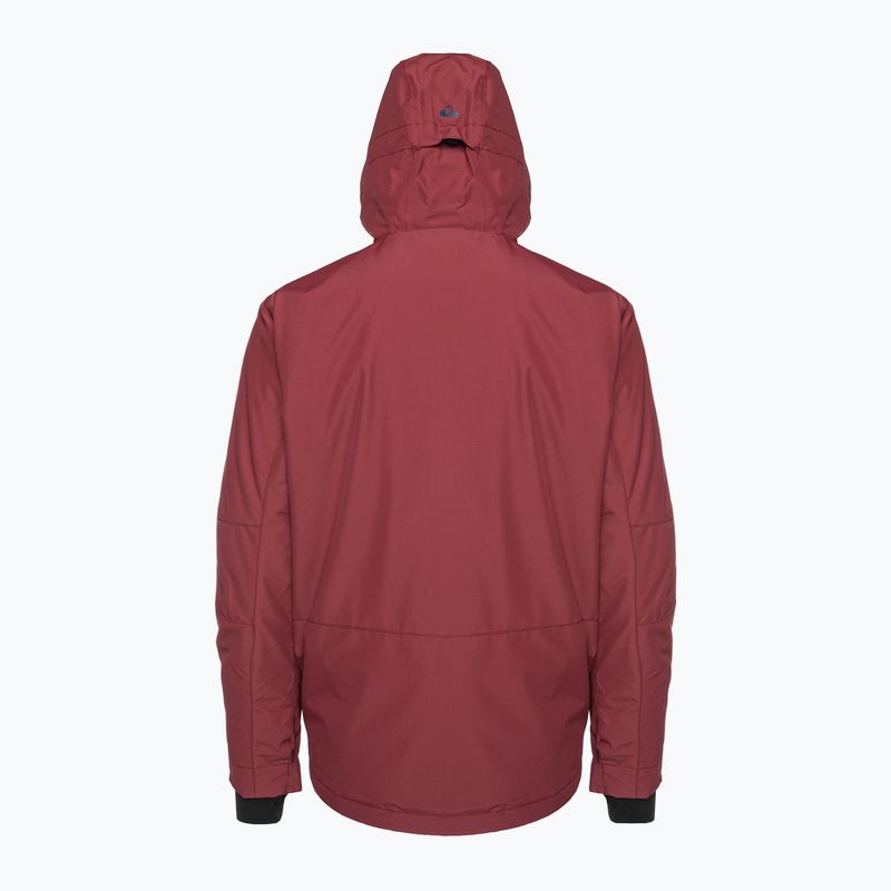 Куртка сноубордична чоловіча Quiksilver Mission Solid ruby wine 2