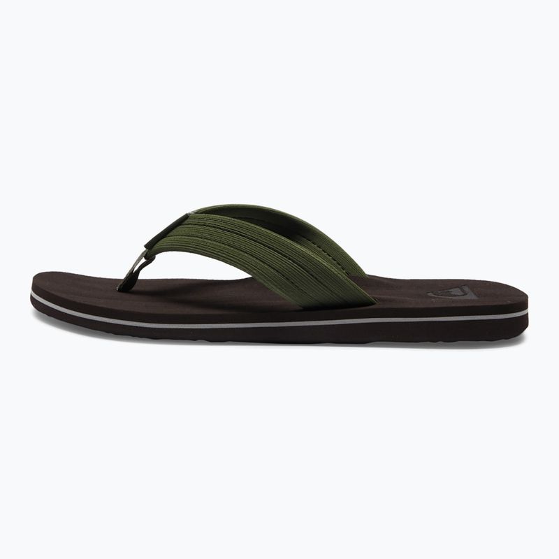 В'єтнамки чоловічі Quiksilver Molokai Layback Textured brown/brown/green 11