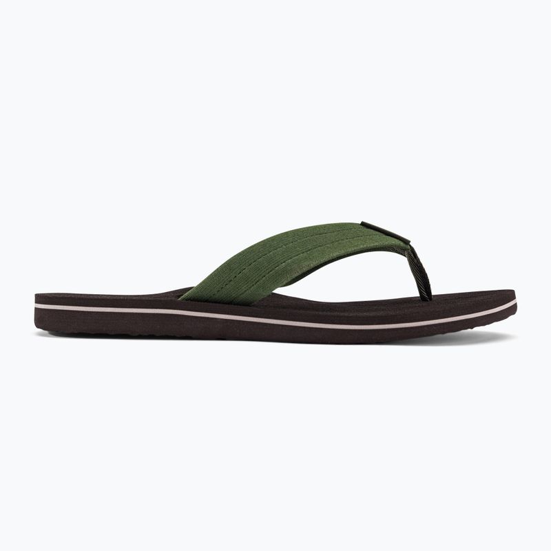 В'єтнамки чоловічі Quiksilver Molokai Layback Textured brown/brown/green 2