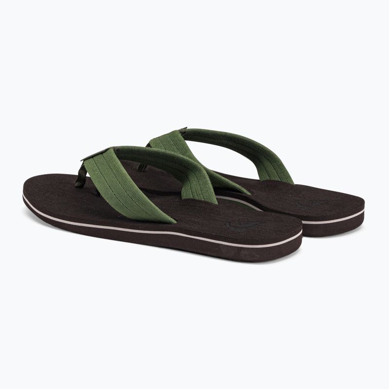 В'єтнамки чоловічі Quiksilver Molokai Layback Textured brown/brown/green 3