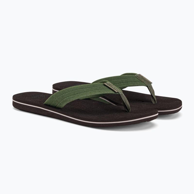 В'єтнамки чоловічі Quiksilver Molokai Layback Textured brown/brown/green 4