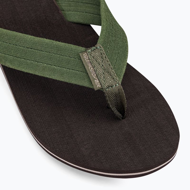В'єтнамки чоловічі Quiksilver Molokai Layback Textured brown/brown/green 7