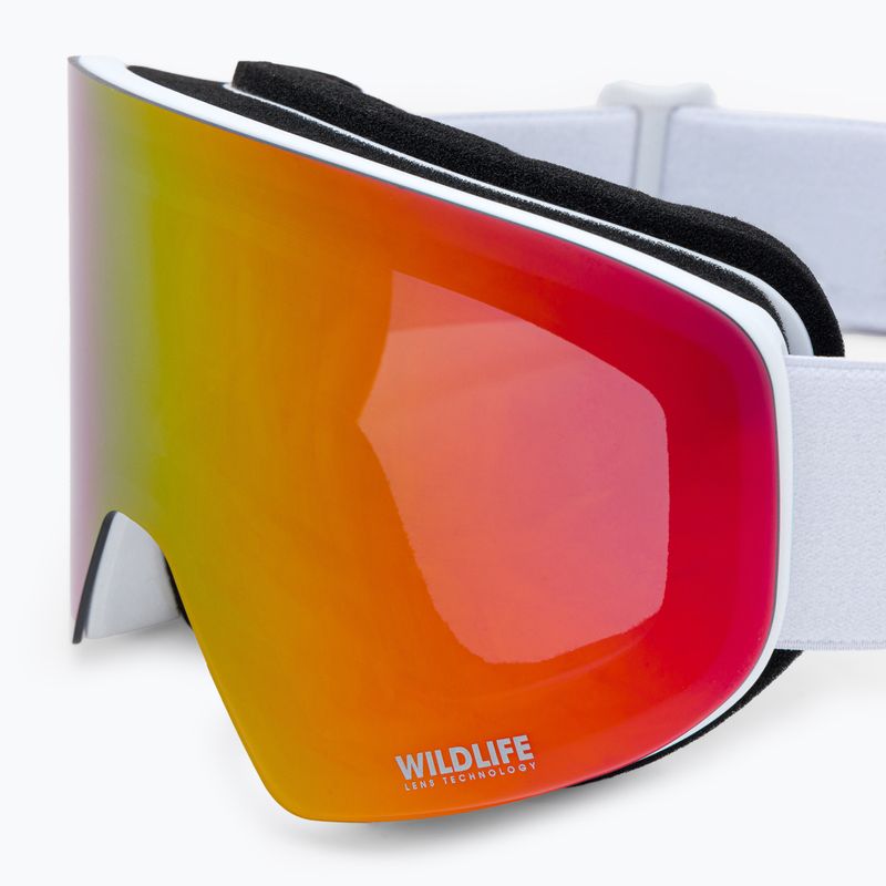 Маска сноубордична VonZipper Encore white gloss/wildlife fire chrome AZYTG00114-WFC 5