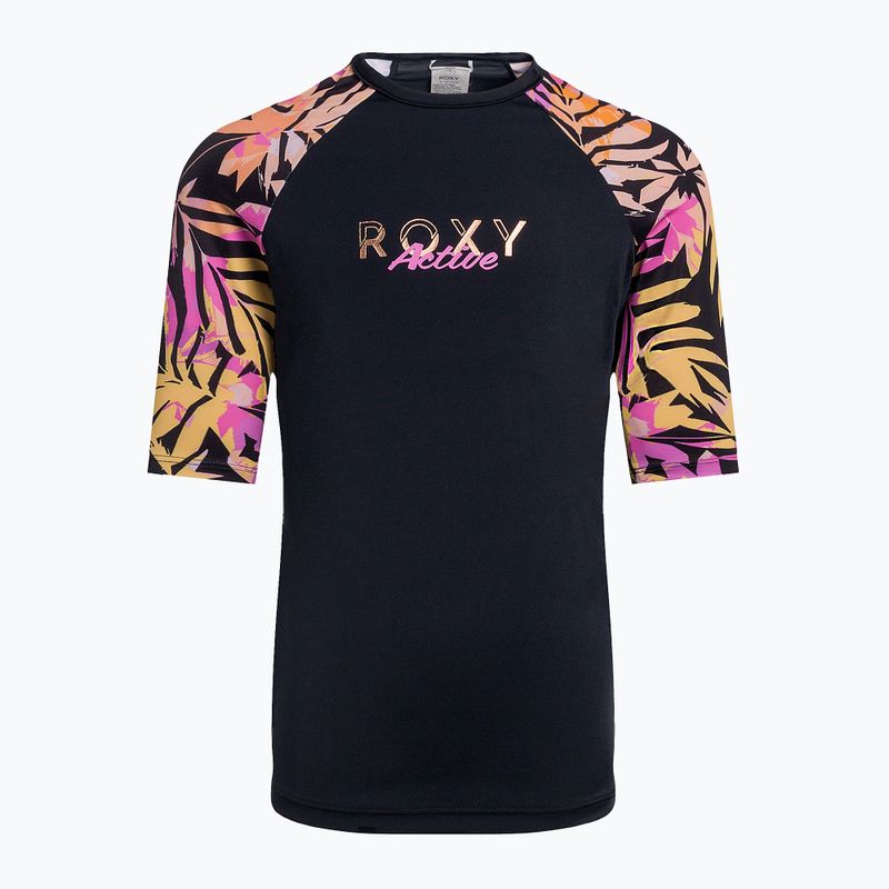 Футболка для плавання дитяча ROXY Active Joy Lycra anthracite zebra jungle girl