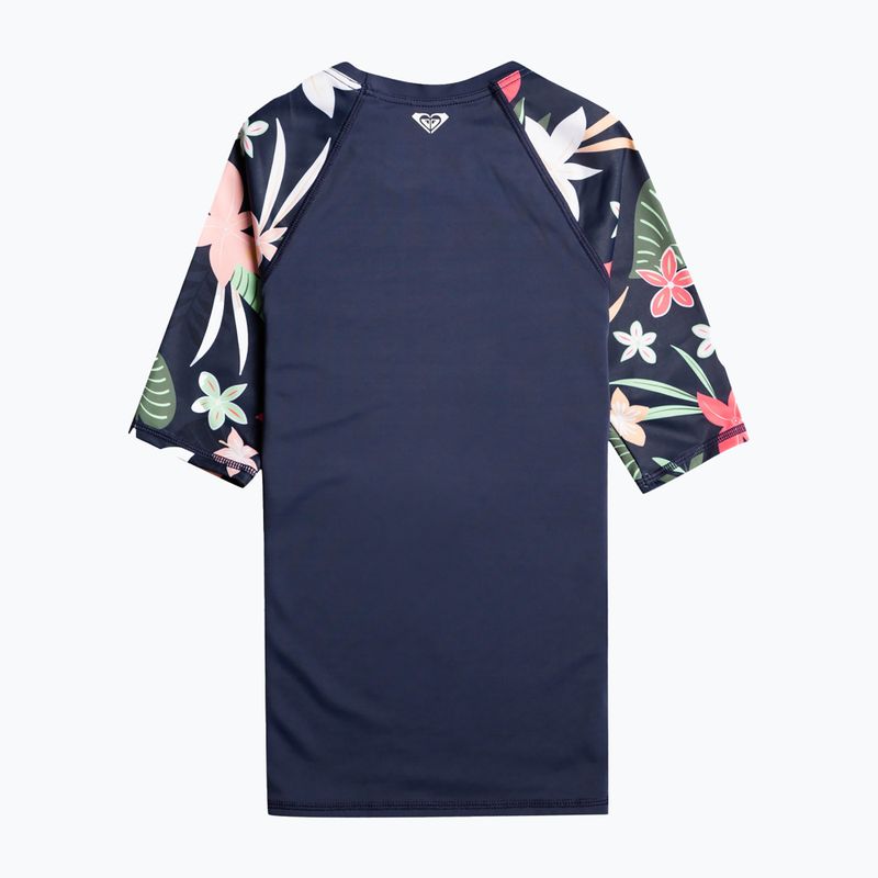 Футболка для плавання дитяча ROXY Printed Sleeves mood indigo alma swim 2