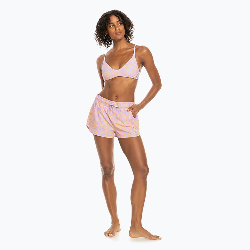 Шорти для плавання жіночі ROXY Wave Printed 2" mock orange hawaiianheat 3