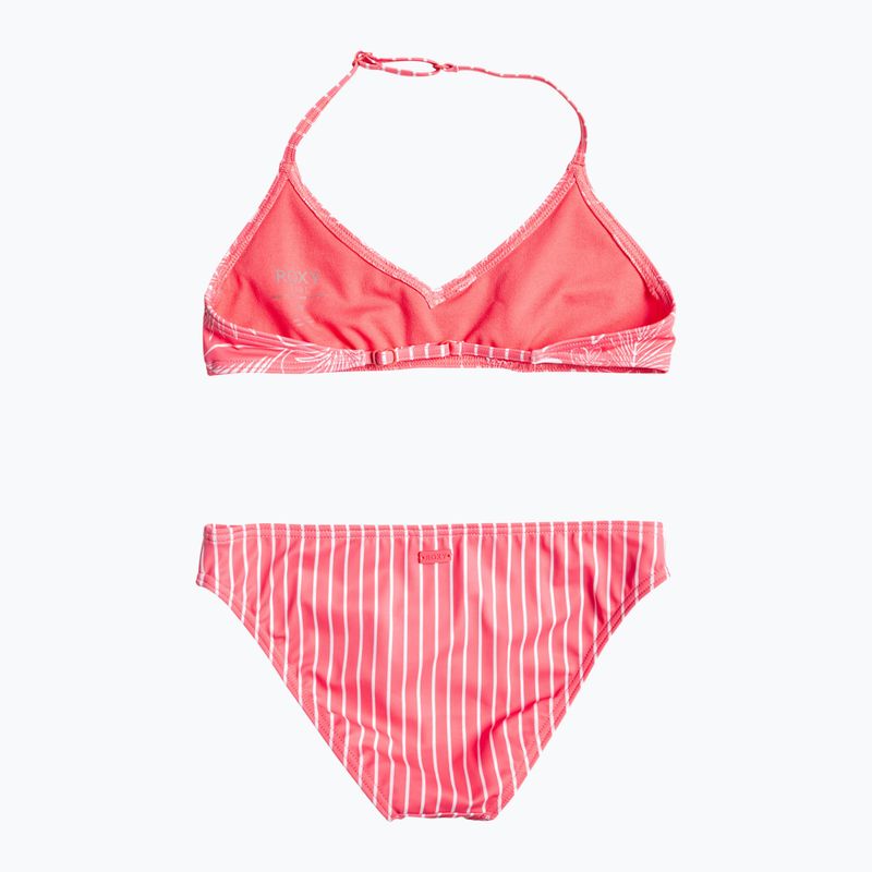 Купальник роздільний дитячий ROXY Vacay For Life Triangle Bra Set sunkissed coral tropical tide 2