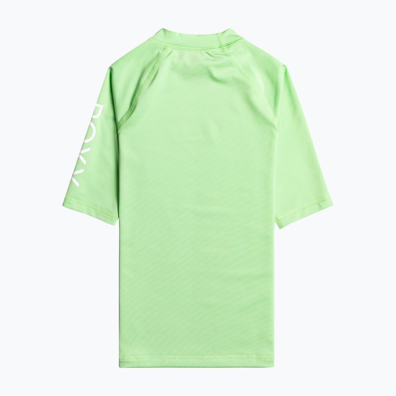 Футболка для плавання дитяча ROXY Wholehearted pistachio green 2