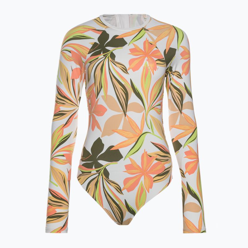 Купальник суцільний жіночий ROXY Print Mix Solid bright white subtly salty flat
