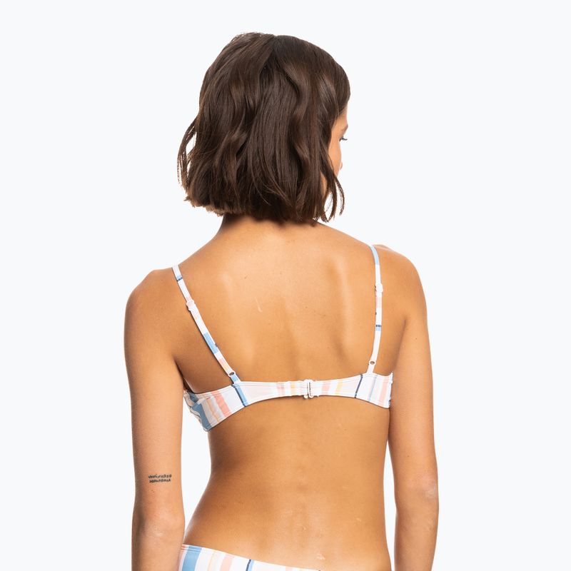 Купальник суцільний жіночий ROXY Beach Classics Bralette peach whip sand stripper 5