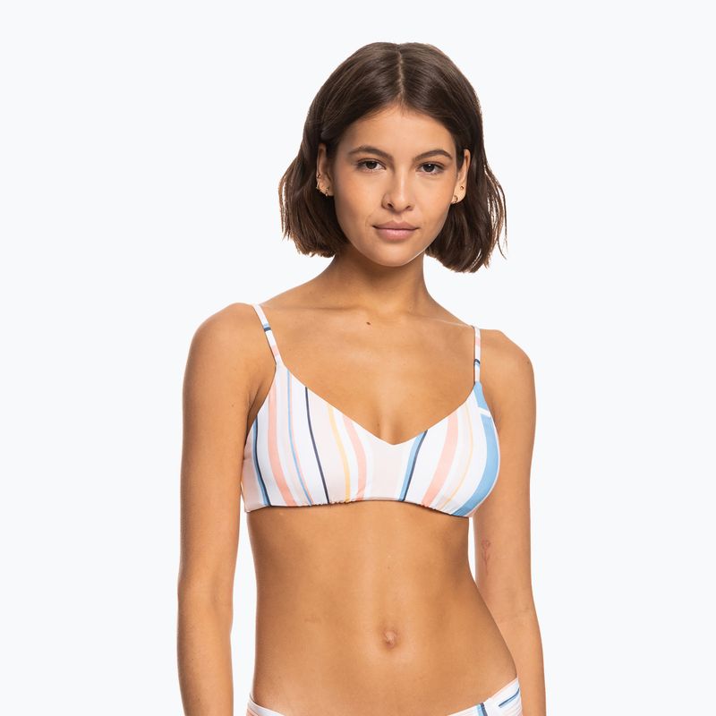 Купальник суцільний жіночий ROXY Beach Classics Strappy Bra peach whip sand stripper 4