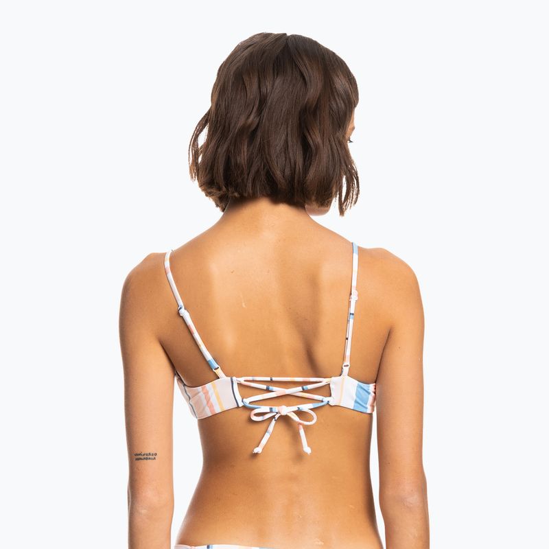 Купальник суцільний жіночий ROXY Beach Classics Strappy Bra peach whip sand stripper 6