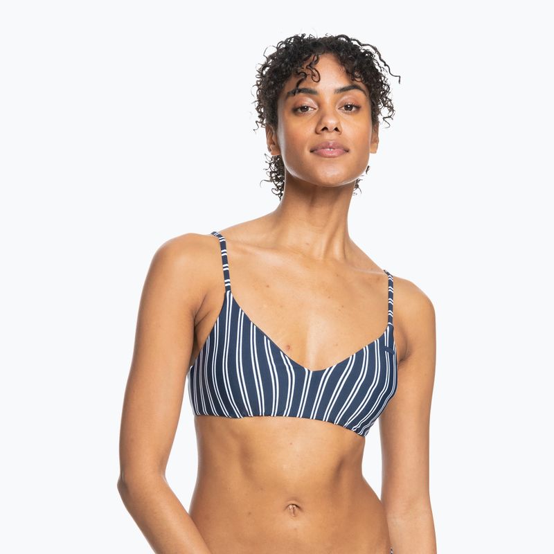 Купальник суцільний жіночий ROXY Into The Sun Athletic Triangle mood indigo novela stripe vert 2