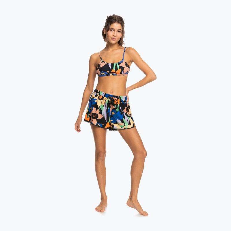 Шорти для плавання жіночі ROXY Salty Tan anthracite flower jammin 2