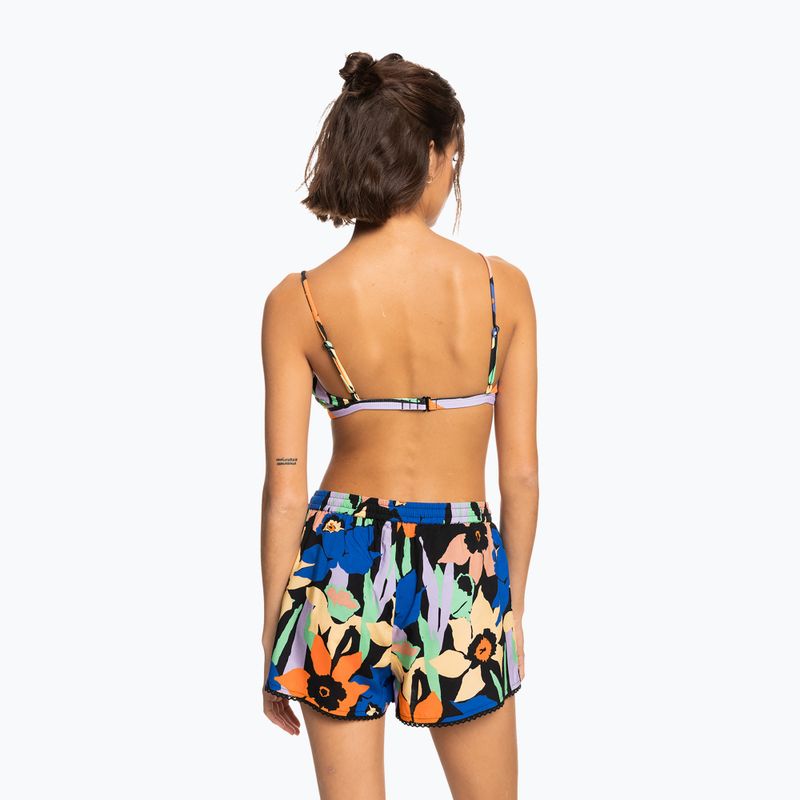 Шорти для плавання жіночі ROXY Salty Tan anthracite flower jammin 3
