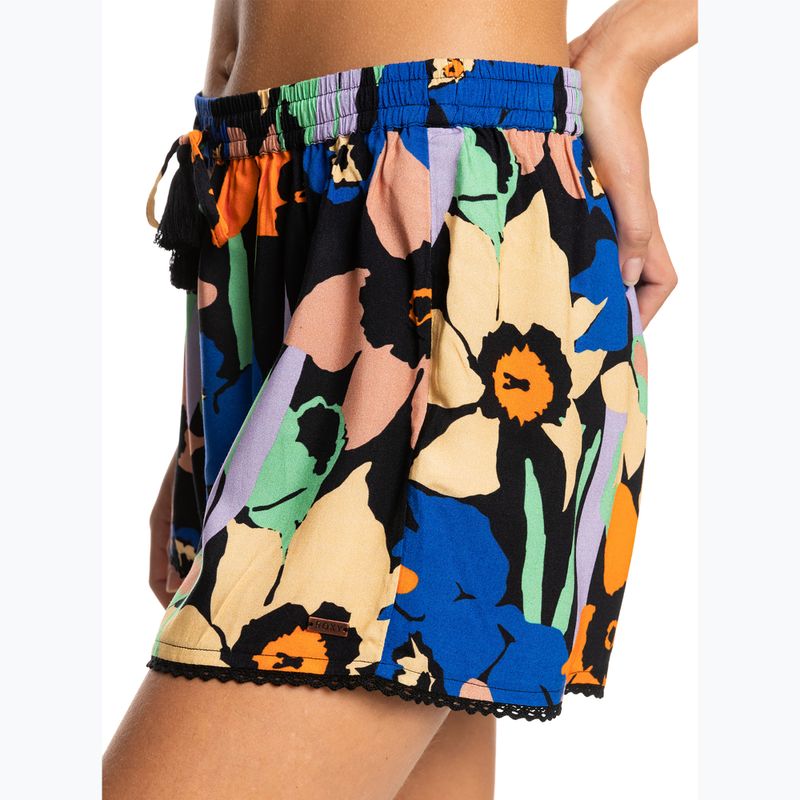 Шорти для плавання жіночі ROXY Salty Tan anthracite flower jammin 6